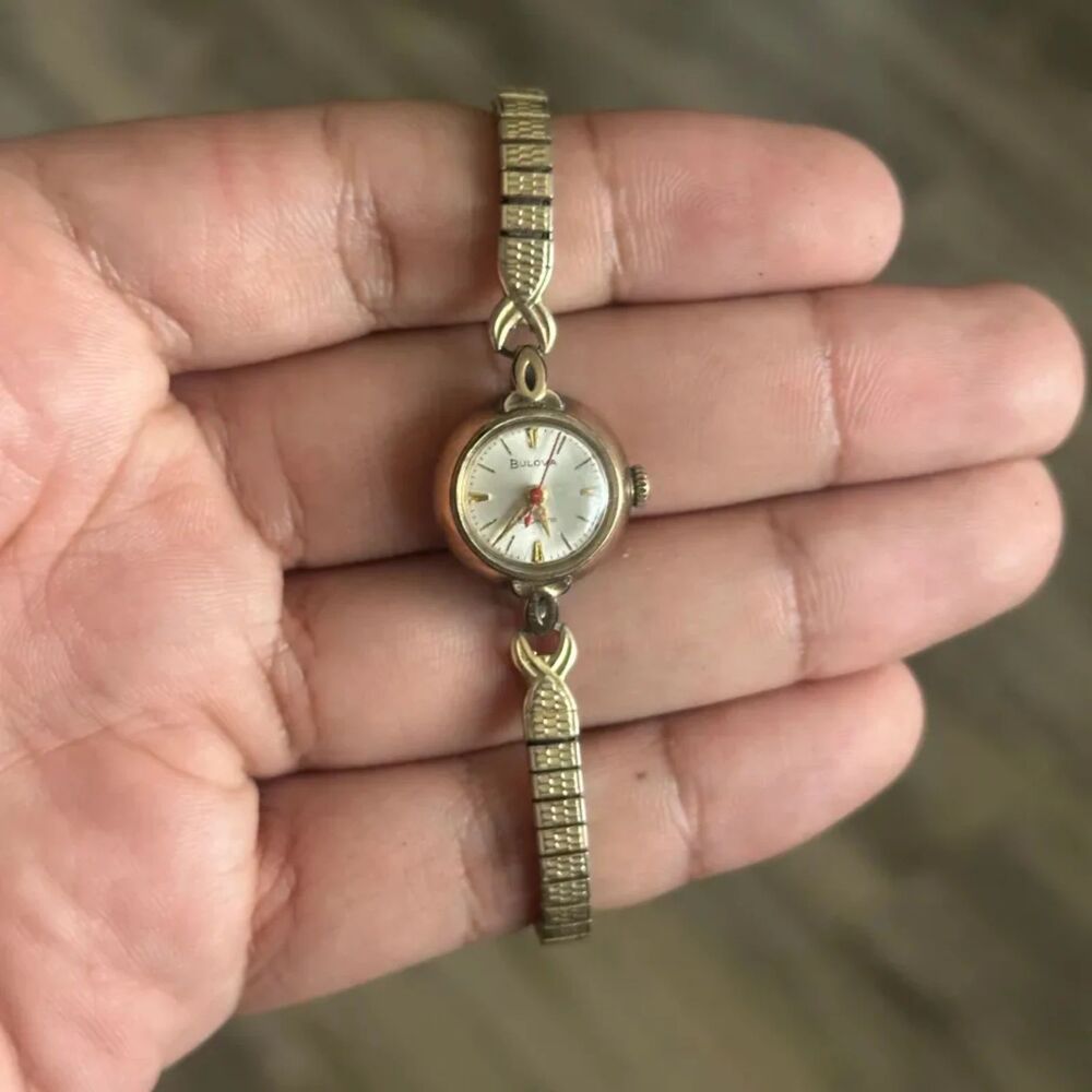 Vintage Bulova Women’s 10kt RGP Automatic Wrist Watch 17 Jewels P53969